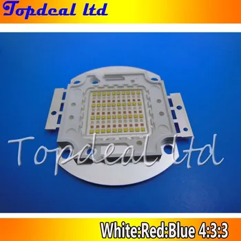 100W Hihg Power led RED BLUE White 3:3:4 LED Light Lamp Multichip for Meat Pork light 28-34V DC
100W Hihg Power led RED BLUE White 3:3:4 LED Light Lamp Multichip for Meat Pork light 28-34V DC