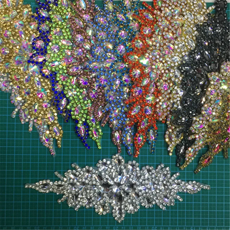 5pcs Handmade Crystal Beaded Rhinestone Applique Sew/Iron on Bridal Sash Belt Trim
5pcs Handmade Crystal Beaded Rhinestone Applique Sew/Iron on Bridal Sash Belt Trim