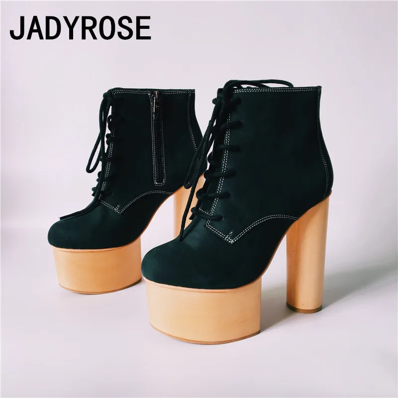 Women Platform Ankle Boots Black Leather Winter Botas Mujer Lace Up Motorcycle Botines 14cm Woody High Heels Shoes Woman Botines
Women Platform Ankle Boots Black Leather Winter Botas Mujer Lace Up Motorcycle Botines 14cm Woody High Heels Shoes Woman Botines