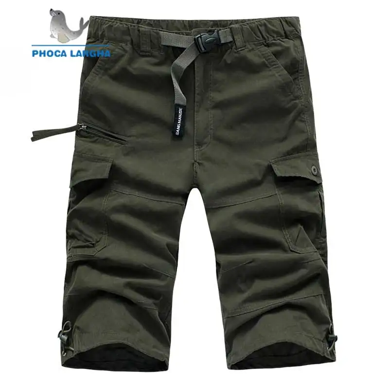 2019 New Men's Cargo Shorts Solid Color Military Belt Loose Short Pants Mens Multi Pocket Tactical Shorts Male Plus Size 4XL
2019 New Men's Cargo Shorts Solid Color Military Belt Loose Short Pants Mens Multi Pocket Tactical Shorts Male Plus Size 4XL