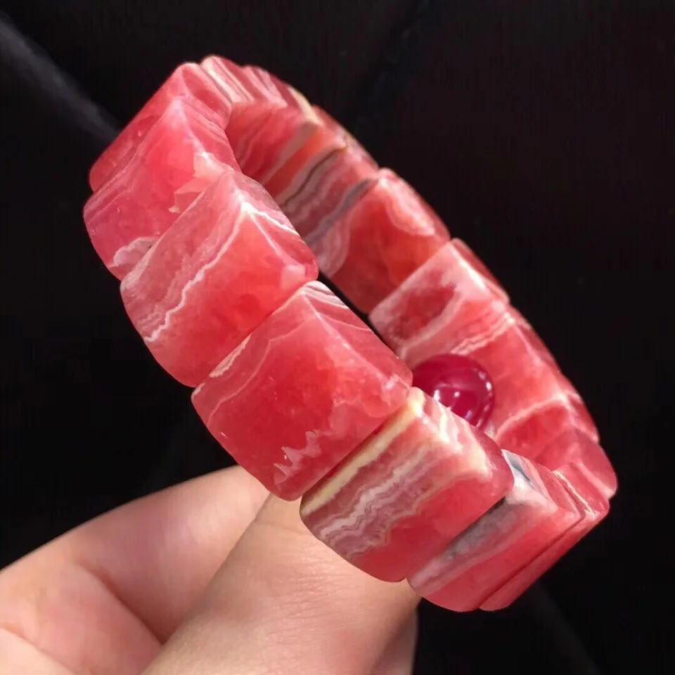 Genuine Argentina Natural Rhodochrosite Bangle 15.2x13mm Bead For Women Female Gift Stretch Lucky Crystal Red Rose Bracelet
Genuine Argentina Natural Rhodochrosite Bangle 15.2x13mm Bead For Women Female Gift Stretch Lucky Crystal Red Rose Bracelet