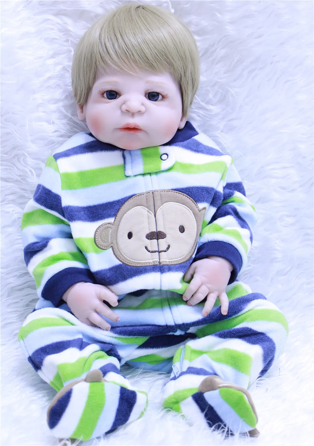 Reborn boy dolls 22" full silicone reborn baby dolls toys for children gift bebe-reborn menino bonecas can enter water
Reborn boy dolls 22" full silicone reborn baby dolls toys for children gift bebe-reborn menino bonecas can enter water