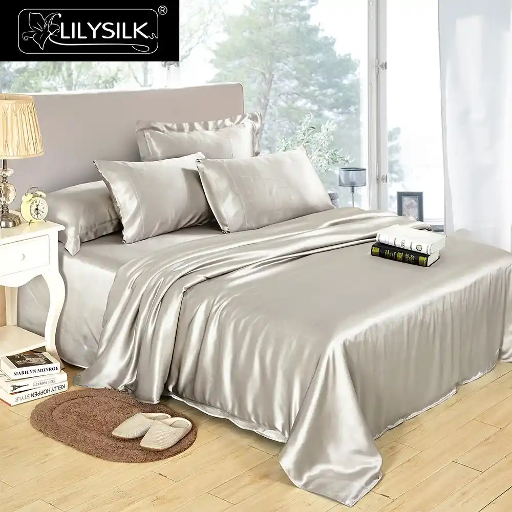 Lilysilk Silk Duvet Cover 100 Pure Mulberry 25 Momme Silk Natural