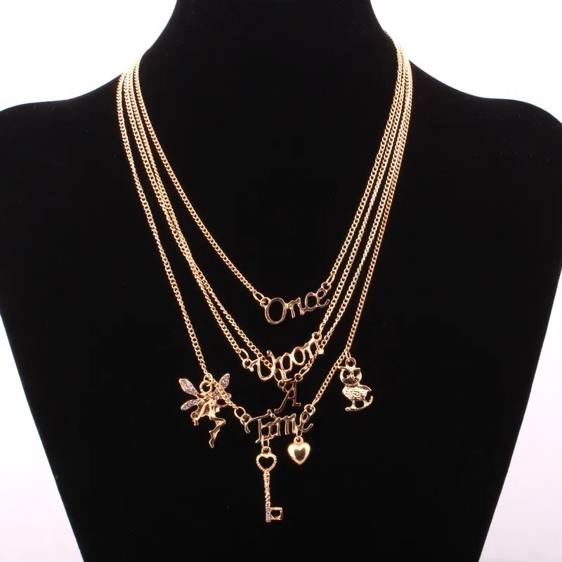 Japanese multi-layer necklaces new owl key necklaces 4 layers 4 sets bohemian elves alphabet jewelry chain yaoi teacher gift
Japanese multi-layer necklaces new owl key necklaces 4 layers 4 sets bohemian elves alphabet jewelry chain yaoi teacher gift