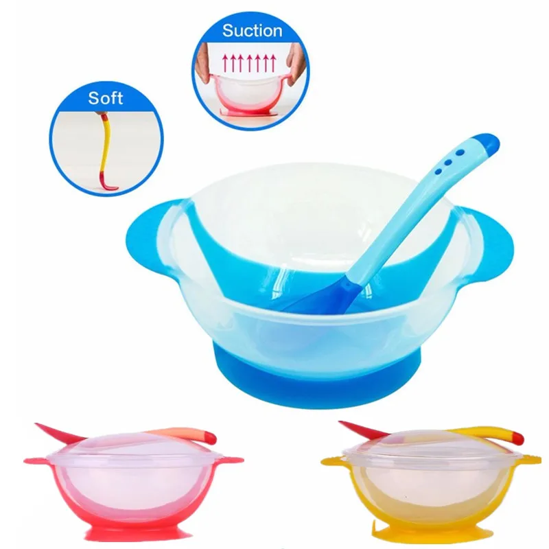 Kids Tableware Baby Dishes Suction Bowl Temperature Sensing Spoon Baby Utensils Infant Baby Feeding Bowls Learning Dishes Set
Kids Tableware Baby Dishes Suction Bowl Temperature Sensing Spoon Baby Utensils Infant Baby Feeding Bowls Learning Dishes Set