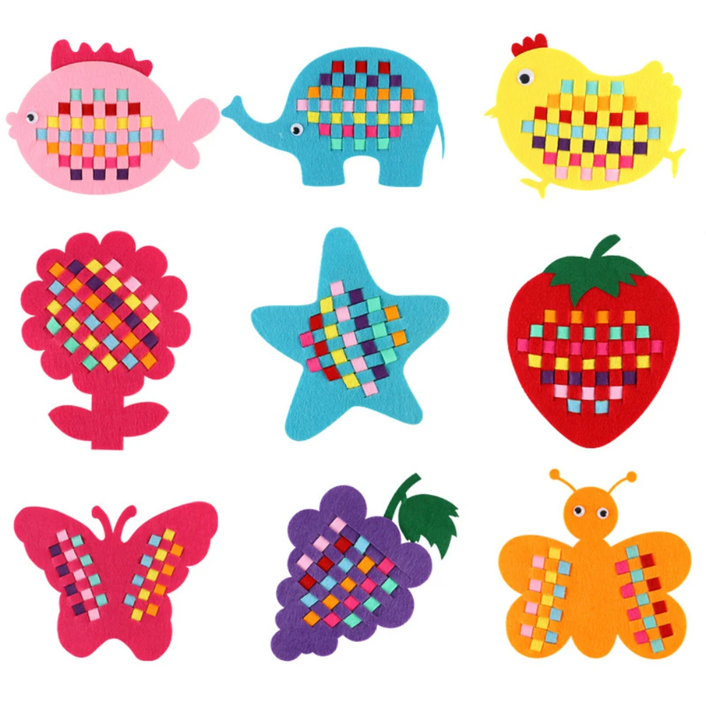 9pcs kindergarten manual diy non-woven woven teaching aids children early education activities educational toys material
9pcs kindergarten manual diy non-woven woven teaching aids children early education activities educational toys material