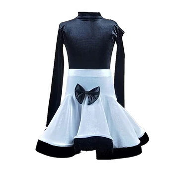 Retro Latin Dance Dress Long Sleeve Velvet Girls Ballroom Cha Cha Tango Rumba Practice Dresses Kids Samba Dancing Clothes DC1469
Retro Latin Dance Dress Long Sleeve Velvet Girls Ballroom Cha Cha Tango Rumba Practice Dresses Kids Samba Dancing Clothes DC1469
