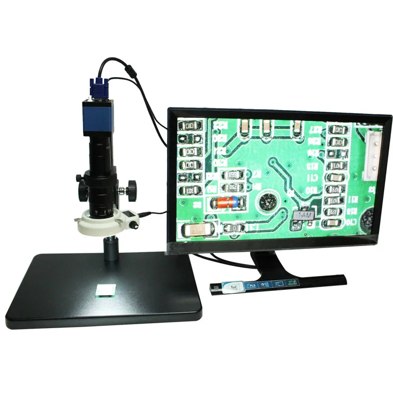 Microscope industrial camera hd 2.0 MP camera high-speed 60 frames VGA output+10X~180X C-mount Lens+big stents+144 LED Light
Microscope industrial camera hd 2.0 MP camera high-speed 60 frames VGA output+10X~180X C-mount Lens+big stents+144 LED Light