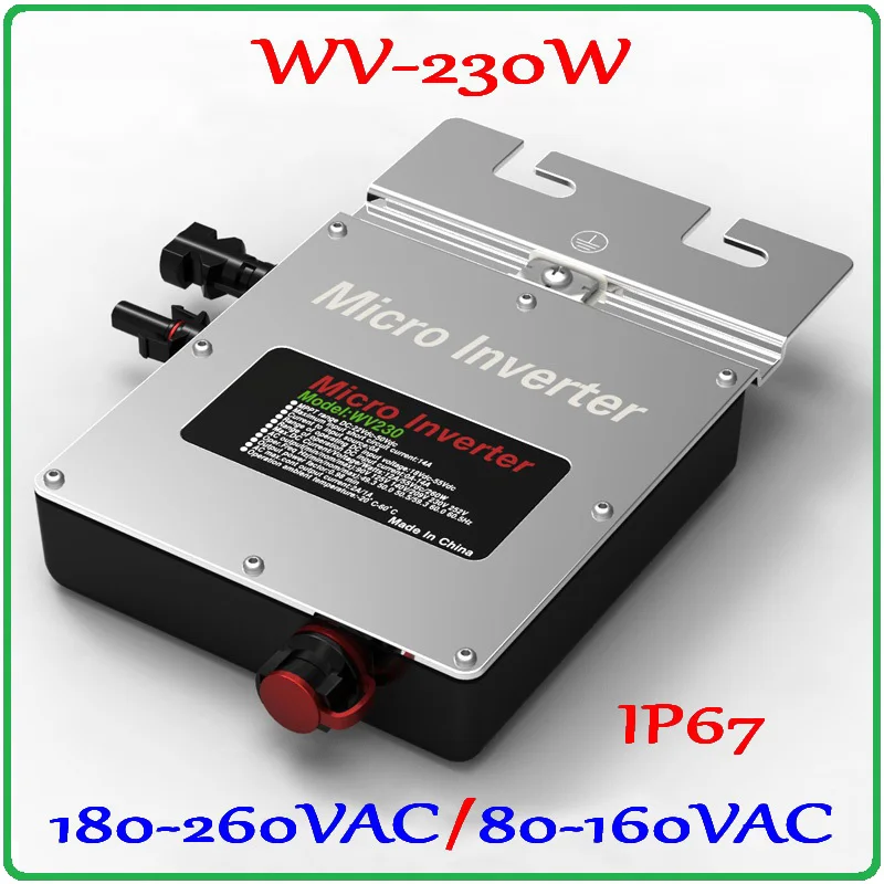 230W 22-50VDC Micro Grid Tie Inverter Pure Sine Wave Output for 200W-300W 30V 36V PV Solar Panel MPPT on grid inverter
230W 22-50VDC Micro Grid Tie Inverter Pure Sine Wave Output for 200W-300W 30V 36V PV Solar Panel MPPT on grid inverter