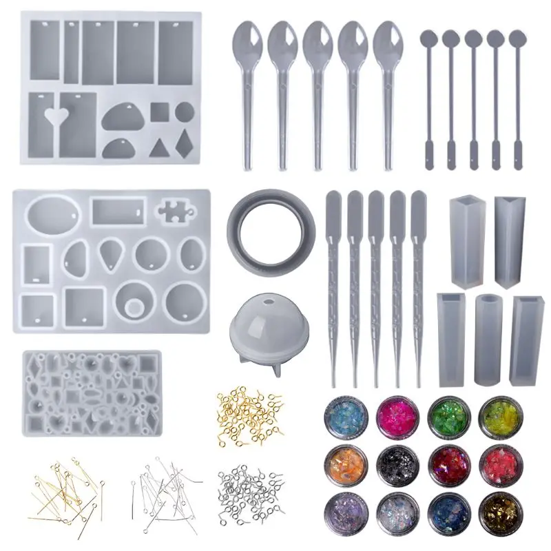 1 Set Epoxy Resin Kit Jewelry Casting Tools DIY Handmade Crafts Gifts Necklace Bangle Making Findings Silicone Mold
1 Set Epoxy Resin Kit Jewelry Casting Tools DIY Handmade Crafts Gifts Necklace Bangle Making Findings Silicone Mold