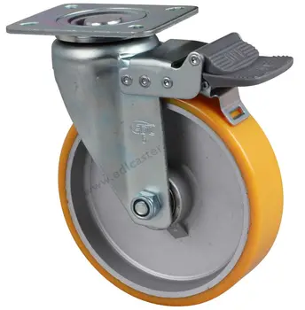 1PC EDL Heavy Duty 6 Inch Casters Wheels 300Kg Polyurethane Wheels Castors Aluminum Plate Bearing Brake Industrial for trolley
1PC EDL Heavy Duty 6 Inch Casters Wheels 300Kg Polyurethane Wheels Castors Aluminum Plate Bearing Brake Industrial for trolley