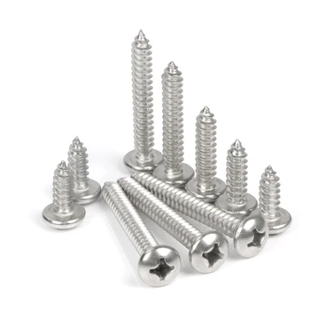 M3 Self Tapping Screws Stainless Wood Screws Round Pan Head Phillips Cross Recessed Metal Bolts Stainless Steel 304
M3 Self Tapping Screws Stainless Wood Screws Round Pan Head Phillips Cross Recessed Metal Bolts Stainless Steel 304