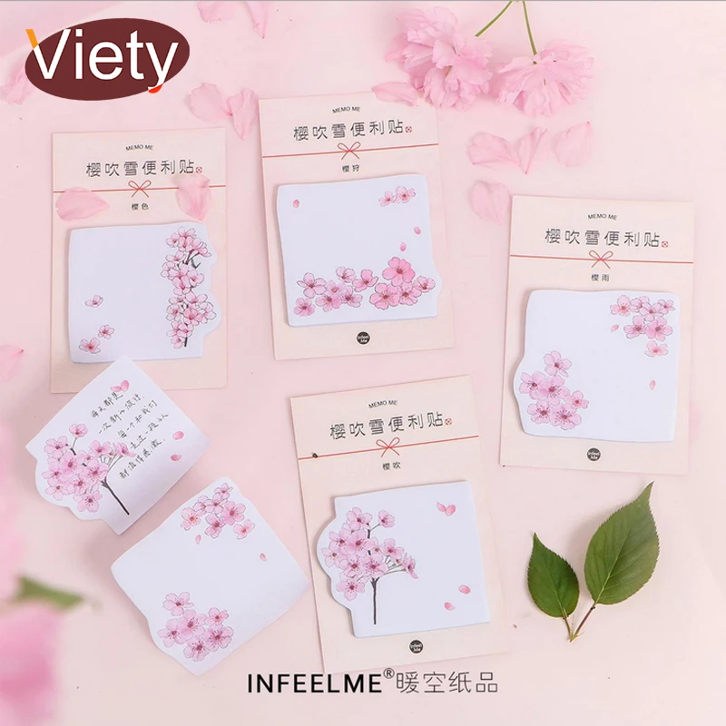 1 x pink sakura memo pad sticky notes paper sticker notepad kawaii stationery pepalaria escolar office school supplies
1 x pink sakura memo pad sticky notes paper sticker notepad kawaii stationery pepalaria escolar office school supplies