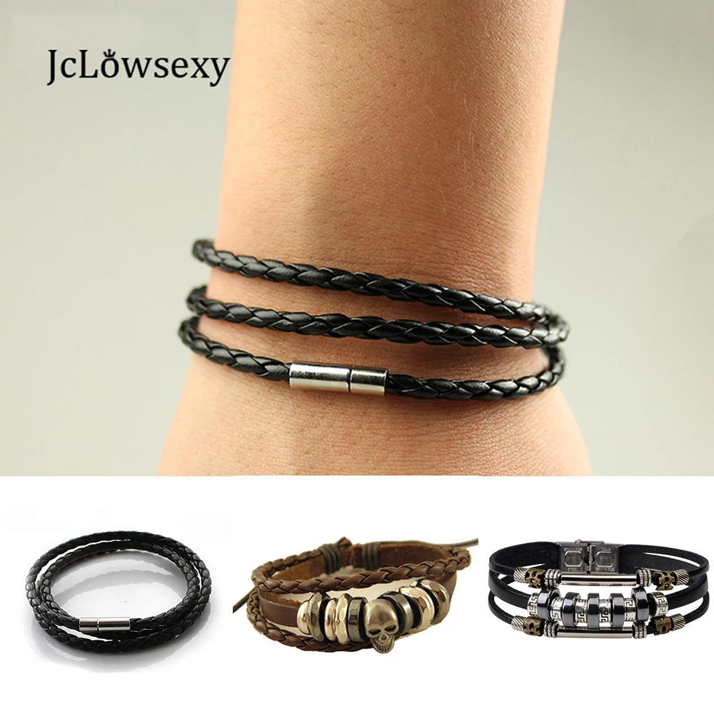 Free Shipping New 2019 Mens Punk Leather Bracelet Handmade Multilayer Rope Bracelets & Bangles Men Jewelry Accessories
Free Shipping New 2019 Mens Punk Leather Bracelet Handmade Multilayer Rope Bracelets & Bangles Men Jewelry Accessories