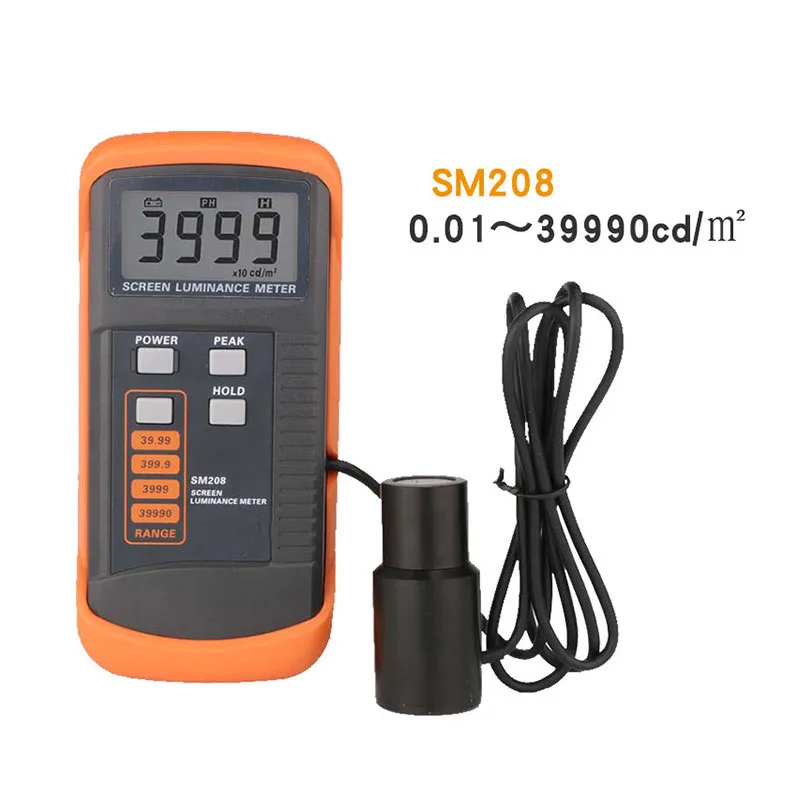 SM208 Screen Brightness Meter luminance meter 0.01-39990cd/m2 Low Power Consumption Luminance Meter with Mini Light Detector
SM208 Screen Brightness Meter luminance meter 0.01-39990cd/m2 Low Power Consumption Luminance Meter with Mini Light Detector