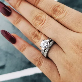 Black Friday 925 Sterling Silver bold Ring set Finger Wedding Set Engagement Band luxury Jewelry for Women Wholesale R3402S
Black Friday 925 Sterling Silver bold Ring set Finger Wedding Set Engagement Band luxury Jewelry for Women Wholesale R3402S