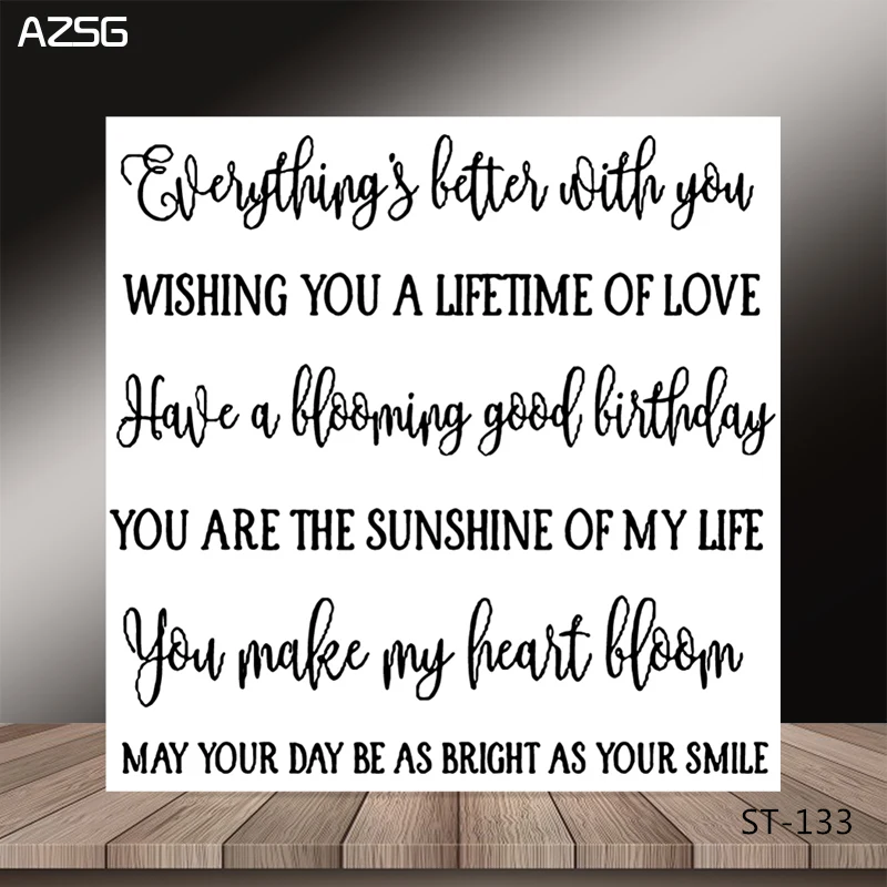 AZSG Sincere Wishes Heartfelt Clear Stamps/Seal For DIY Scrapbooking/Card Making/Album Decorative Silicon Stamp Crafts
AZSG Sincere Wishes Heartfelt Clear Stamps/Seal For DIY Scrapbooking/Card Making/Album Decorative Silicon Stamp Crafts
