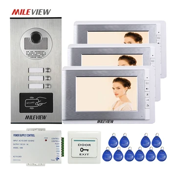 Apartment 7" Color LCD Video Door Phone Intercom System 3 Monitors + RFID Access Outdoor Camera 3 Buttons + POWER FREE SHIPPING
Apartment 7" Color LCD Video Door Phone Intercom System 3 Monitors + RFID Access Outdoor Camera 3 Buttons + POWER FREE SHIPPING