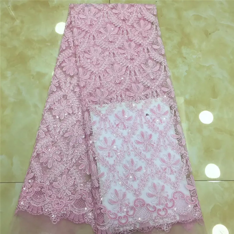 Cassiel Sequins lace fabric 2019 new arrival African mesh lace fabric High quality French Pink color women dress with 5 yards
Cassiel Sequins lace fabric 2019 new arrival African mesh lace fabric High quality French Pink color women dress with 5 yards