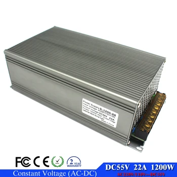 Single Output DC 55v Power supply 22A 1200w Ac-Dc Converter Driver 220V 110 AC DC55V SMPS For led strip display cctv 3d printer
Single Output DC 55v Power supply 22A 1200w Ac-Dc Converter Driver 220V 110 AC DC55V SMPS For led strip display cctv 3d printer