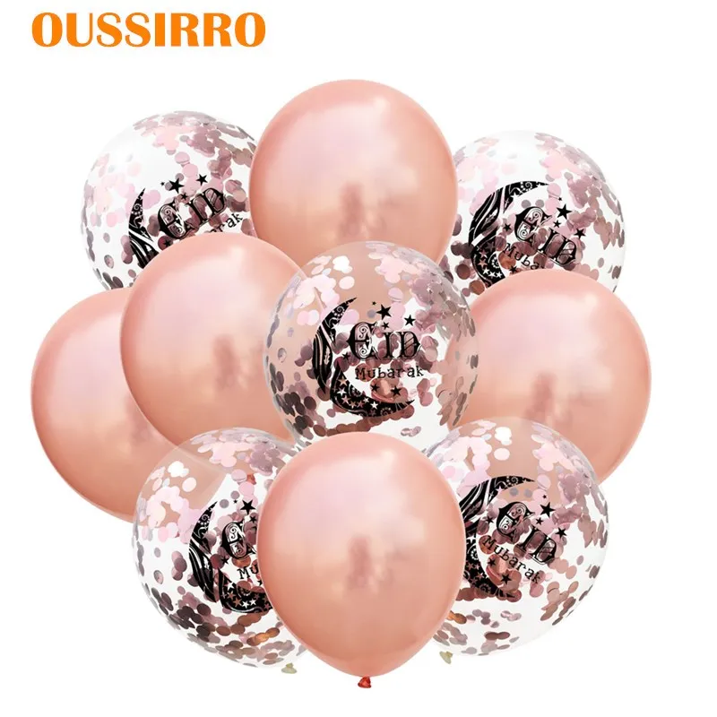 10pcs/set Rose Gold Eid Mubarak Balloons Eid Decoration Balloon Helium For Muslim Ramadan Deco Balon Confetti Event Party Ballon
10pcs/set Rose Gold Eid Mubarak Balloons Eid Decoration Balloon Helium For Muslim Ramadan Deco Balon Confetti Event Party Ballon