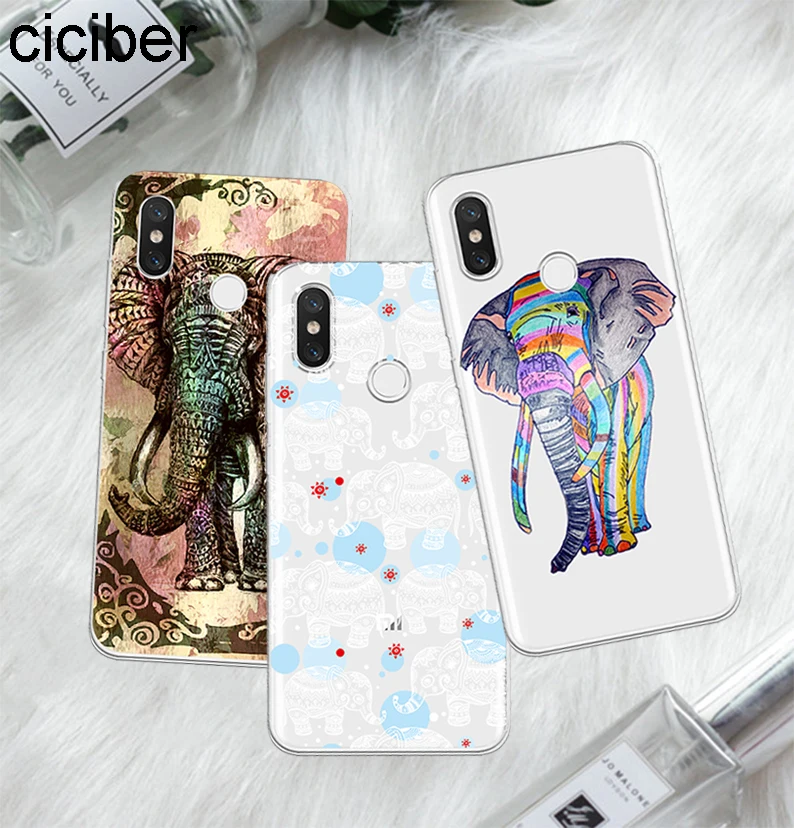 Ciciber Animal Elephant для Xiaomi Mix max 3 2 1 S Pro TPU A2 A1 8 6 5 X 5C 5S Plus Lite SE Poco Phone F1 чехол Fundas |