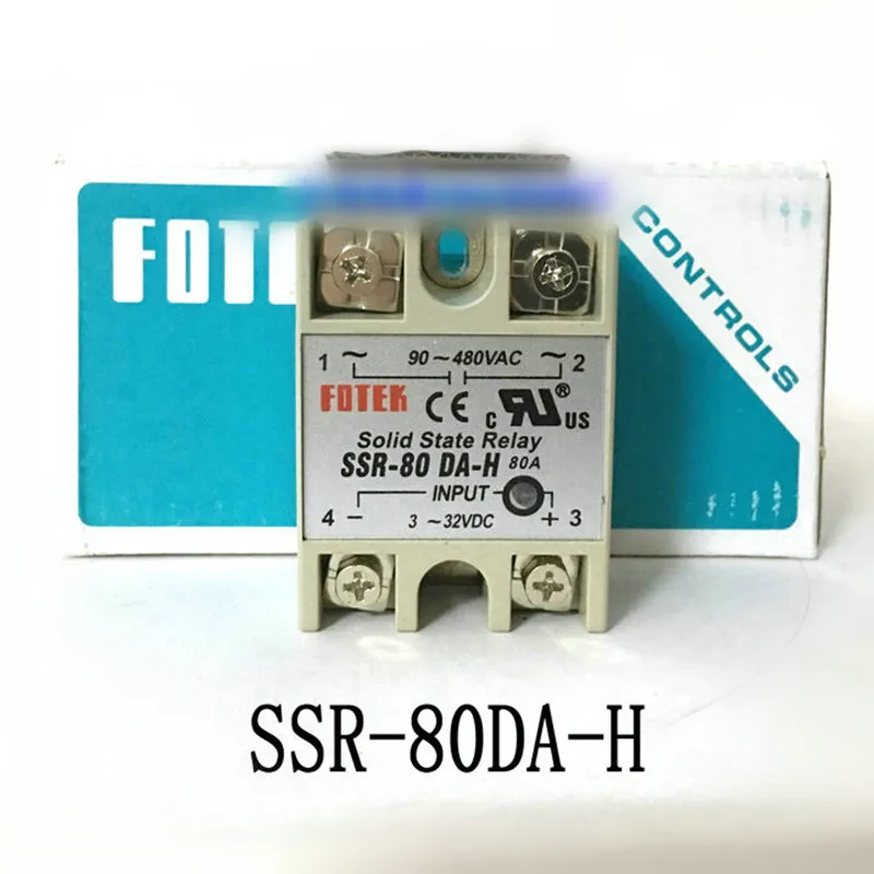 Single Phase SSR-80DA-H actually 3-32V DC TO 90-480V AC SSR 80DA H Solid State Relay
Single Phase SSR-80DA-H actually 3-32V DC TO 90-480V AC SSR 80DA H Solid State Relay