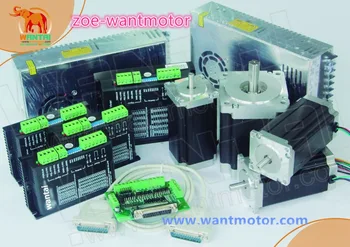Great Kit!CNC Wantai 4 Axis Nema 34 Stepper Motor 85BYGH450D-007 2A 623oz-in& Driver DQ860MA 80V 7.8A 256Micro ROHS CE ISO
Great Kit!CNC Wantai 4 Axis Nema 34 Stepper Motor 85BYGH450D-007 2A 623oz-in& Driver DQ860MA 80V 7.8A 256Micro ROHS CE ISO