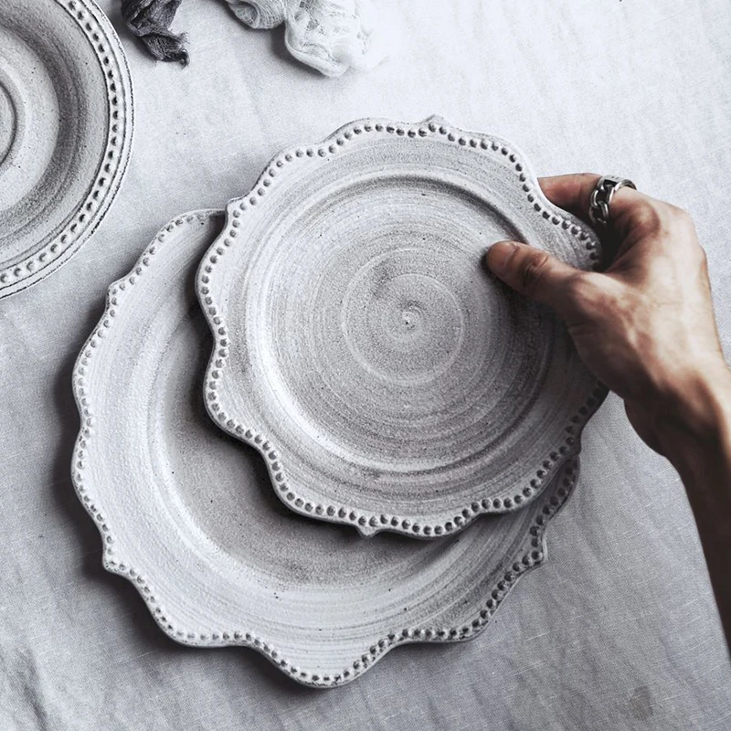 Japanese Style Porcelain Plates Gray Vintage Steak Plate Kitchen Tableware Dishes Breakfast Dessert Ceramic Tray Dish Gifts
Japanese Style Porcelain Plates Gray Vintage Steak Plate Kitchen Tableware Dishes Breakfast Dessert Ceramic Tray Dish Gifts