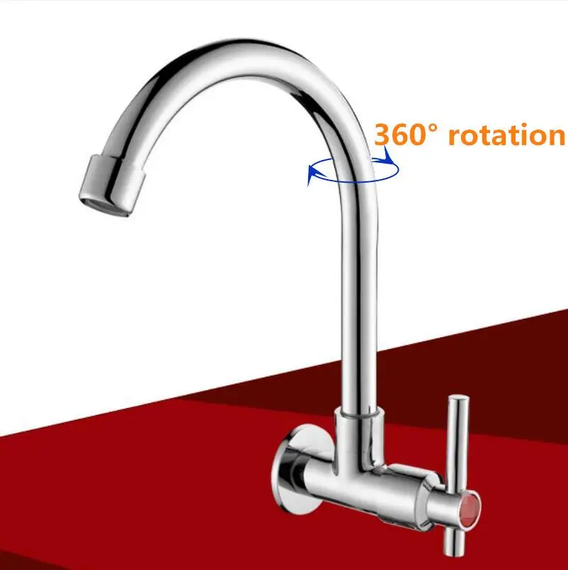 G1/2 Brass Electroplating Faucet Kitchen Wall-mounted Single Cold Faucet 360 Degree Rotating Tap Basin Single Cold Faucet
G1/2 Brass Electroplating Faucet Kitchen Wall-mounted Single Cold Faucet 360 Degree Rotating Tap Basin Single Cold Faucet
