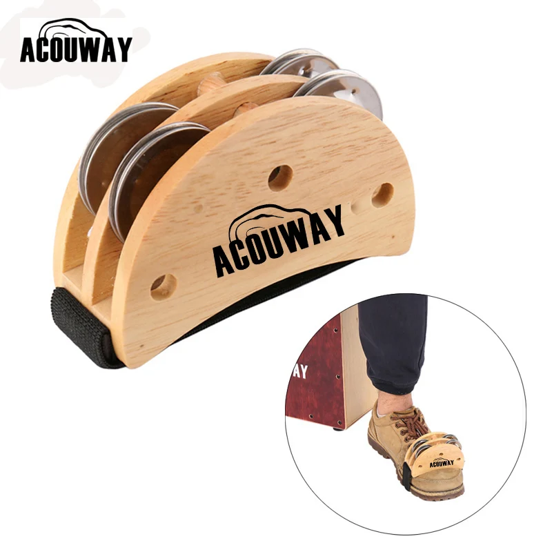 Acouway Elliptical Cajon Drum Box Companion Accessory black color Foot Jingle Tambourine for Hand Percussion Instruments
Acouway Elliptical Cajon Drum Box Companion Accessory black color Foot Jingle Tambourine for Hand Percussion Instruments