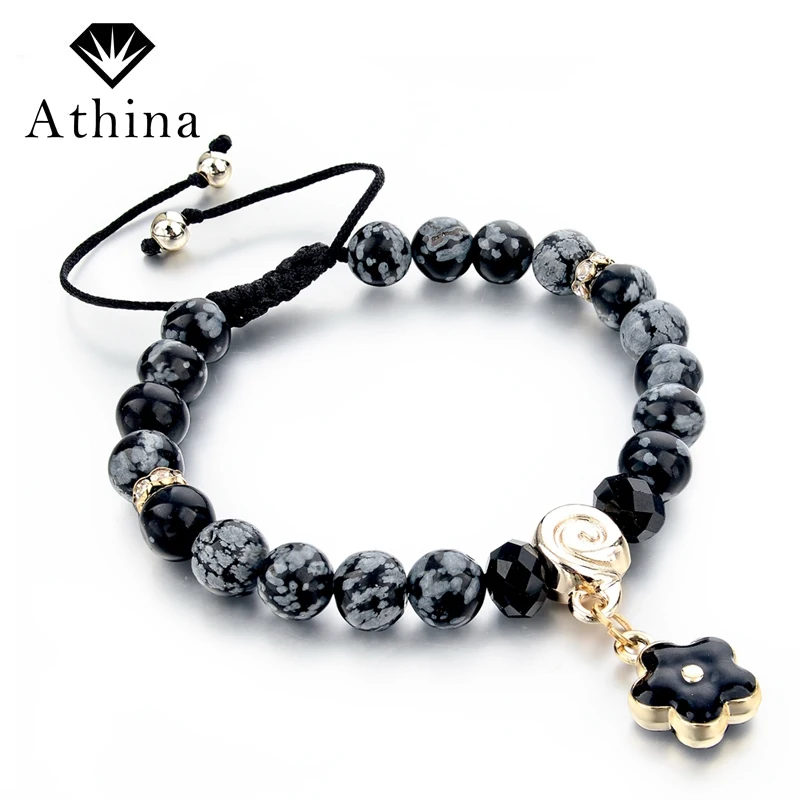Athina 2018 Rope Chain Flower Charm Bracelets & Bangles Pulseras Gift Mens Black Bead Bracelet jewelry For Women SBR150346
Athina 2018 Rope Chain Flower Charm Bracelets & Bangles Pulseras Gift Mens Black Bead Bracelet jewelry For Women SBR150346