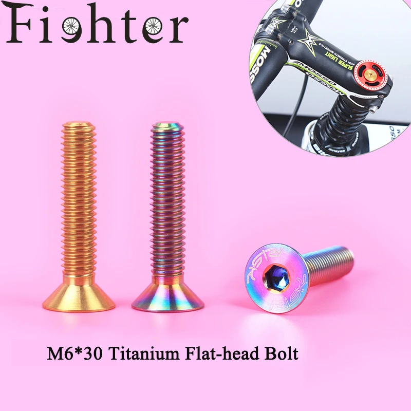 1pcs M6*30mm TC4 Titanium Ti screw Bolt For Road Bicycle MTB Bike Flat Head Headset Stem Cap Bolt Bike TI Screw Bicycle Parts
1pcs M6*30mm TC4 Titanium Ti screw Bolt For Road Bicycle MTB Bike Flat Head Headset Stem Cap Bolt Bike TI Screw Bicycle Parts