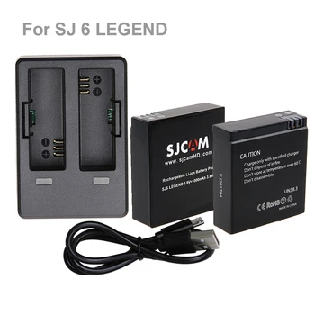 2Pcs 3.8V 1000mAh SJ 6 Original SJCAM SJ6 Batteries with USB Dual charger For SJCAM SJ6 Legend Action Camera
2Pcs 3.8V 1000mAh SJ 6 Original SJCAM SJ6 Batteries with USB Dual charger For SJCAM SJ6 Legend Action Camera