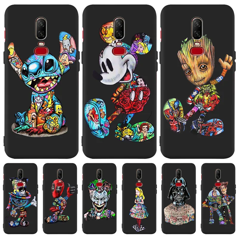 Luxury Cute Mickey Groot Joker Stitch marvel For One plus 5 5T Oneplus 6 6T phone Case Cover Funda Coque Etui capa Deadpool cool
Luxury Cute Mickey Groot Joker Stitch marvel For One plus 5 5T Oneplus 6 6T phone Case Cover Funda Coque Etui capa Deadpool cool