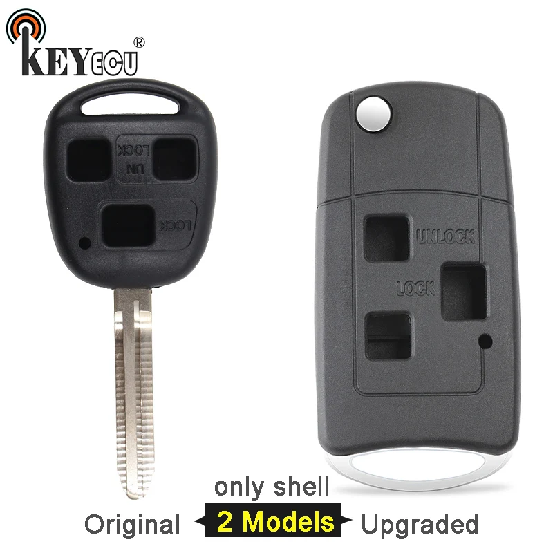 KEYECU for Toyota Land Cruiser FJ Original/ Modified Flip Folding Remote Car Key Shell Case Fob 3 Button With TOY43 Blade
KEYECU for Toyota Land Cruiser FJ Original/ Modified Flip Folding Remote Car Key Shell Case Fob 3 Button With TOY43 Blade