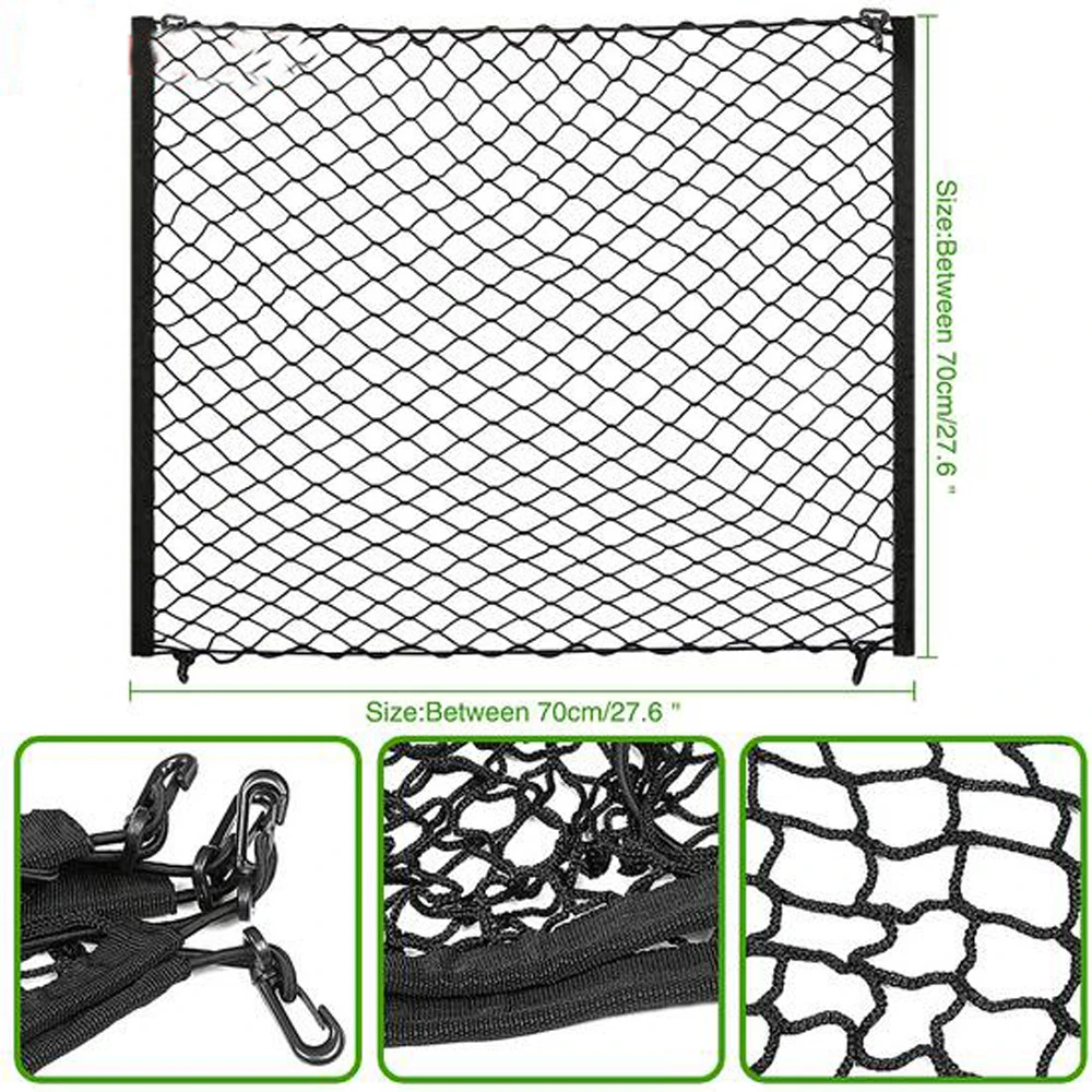 

4 HooK Car Trunk Cargo Mesh Net Luggage For Ford Focus 2 Focus 3 Kuga Ecosport Edge Mondeo Fiesta Flex Fusion Expedition