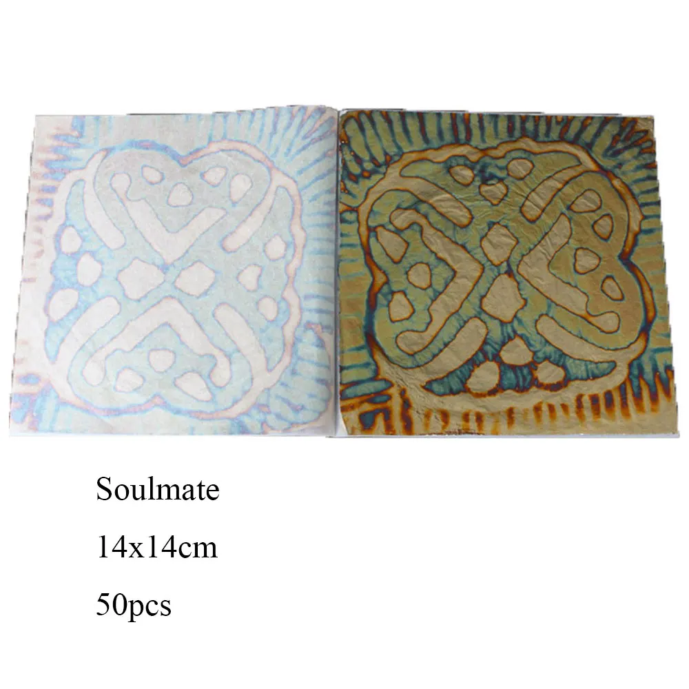 50pcs/booklet, variegated copper leaf, gilding , tidy, high quality colorful copper leaf /foil, Soulmate, 14X14cm, free shipping
50pcs/booklet, variegated copper leaf, gilding , tidy, high quality colorful copper leaf /foil, Soulmate, 14X14cm, free shipping