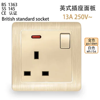 Model 86 British Standard Socket Multifunctional Household 13A British PC Panel Socket with a 1gang 1way switch Power lamp
Model 86 British Standard Socket Multifunctional Household 13A British PC Panel Socket with a 1gang 1way switch Power lamp