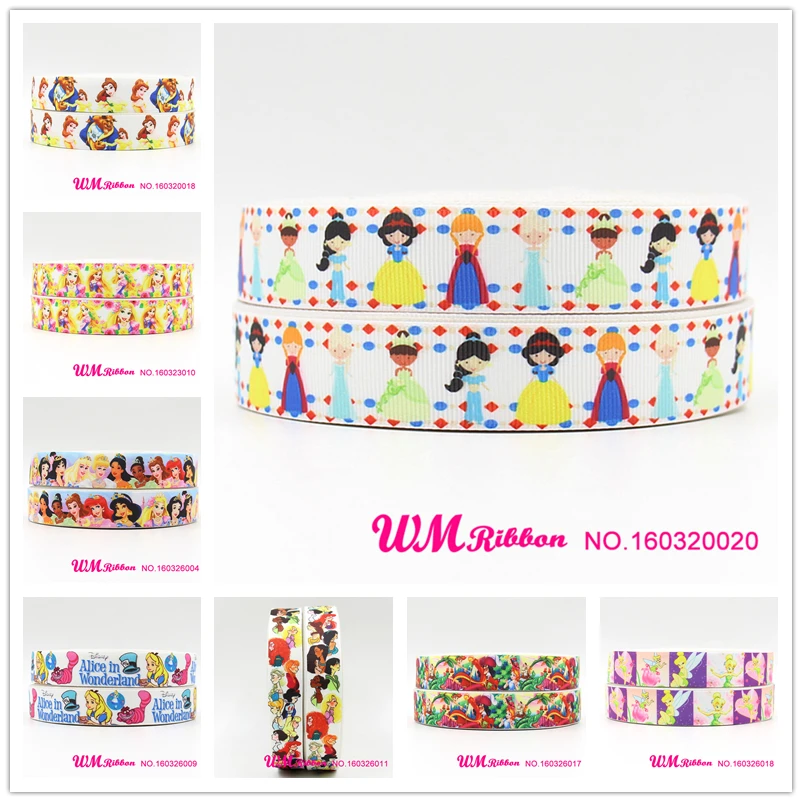 Q&N ribbon 10 yards 22mm 160320018 princess printed grosgrain ribbons DIY handmade webbing for hairbows
Q&N ribbon 10 yards 22mm 160320018 princess printed grosgrain ribbons DIY handmade webbing for hairbows