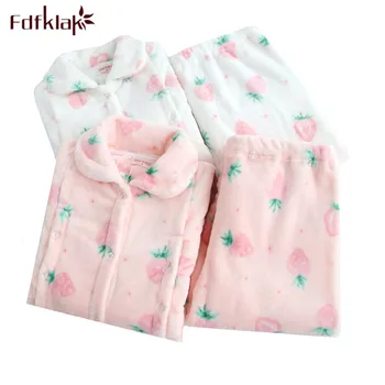 Fdfklak Thick Warm Tracksuit Women Pajamas Set Long Sleeve Flannel Winter Maternity Clothes Print Pregnancy Sleepwear Pijamas
Fdfklak Thick Warm Tracksuit Women Pajamas Set Long Sleeve Flannel Winter Maternity Clothes Print Pregnancy Sleepwear Pijamas