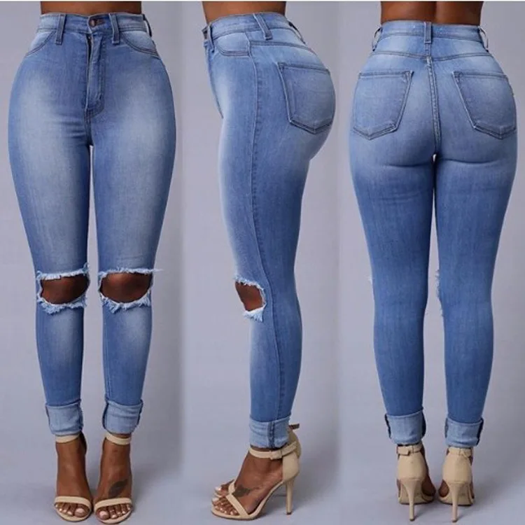 2019 Spring Summer Skinny Jeans Woman Casual High Waist Keen Hole Jeans Femme Stretch Demin Pencil Pants Plus Size
2019 Spring Summer Skinny Jeans Woman Casual High Waist Keen Hole Jeans Femme Stretch Demin Pencil Pants Plus Size