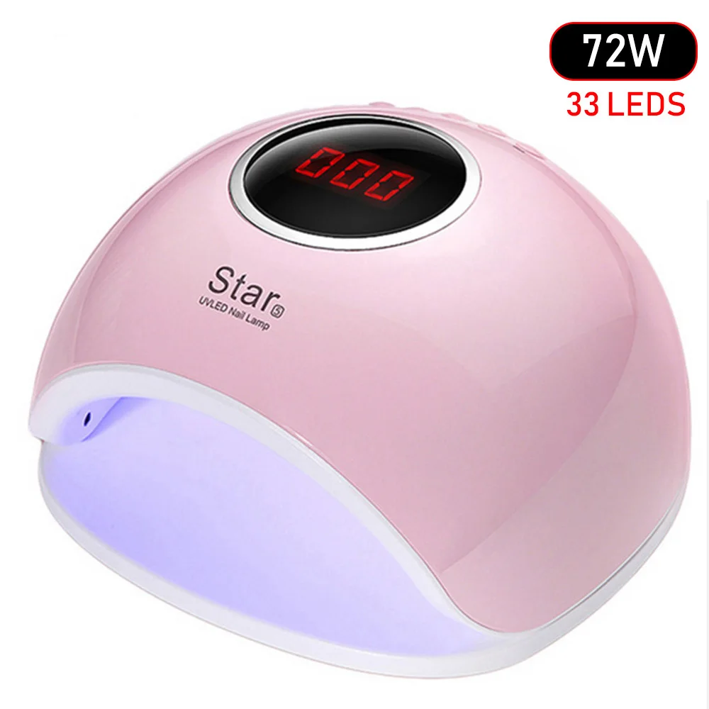 New 72W UV Led Lamp Nail Dryer For All Types Gel 33 Leds UV Lamp for Nail Machine Curing 60s/120s Timer USB Connector
New 72W UV Led Lamp Nail Dryer For All Types Gel 33 Leds UV Lamp for Nail Machine Curing 60s/120s Timer USB Connector
