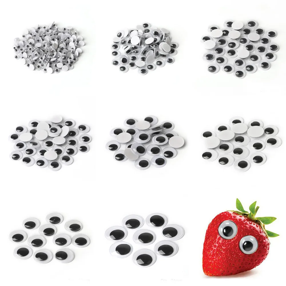 6/8/10/12/15/18/20mm Random Mixed Size Round Eyes Bear Plastic Doll Eye Scrapbook For Doll Toy Accessories (With Self-Adhesive)
6/8/10/12/15/18/20mm Random Mixed Size Round Eyes Bear Plastic Doll Eye Scrapbook For Doll Toy Accessories (With Self-Adhesive)