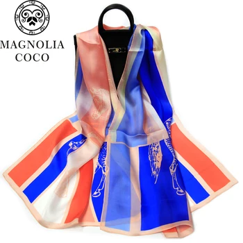 MAGNOLIA High Quality 100% Silk Horse Scarves Ladies Soft Shawls And Scarves Carriage Pattern Fashion Accessories Free Shipping
MAGNOLIA High Quality 100% Silk Horse Scarves Ladies Soft Shawls And Scarves Carriage Pattern Fashion Accessories Free Shipping