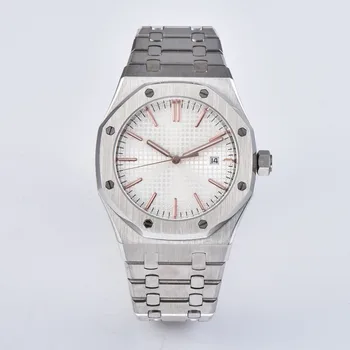 automatic mens watch sapphire crystal 41mm white dial stainless steel bracelet movement brushed case J3487
automatic mens watch sapphire crystal 41mm white dial stainless steel bracelet movement brushed case J3487