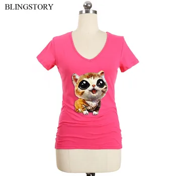 BLINGSTORY Cat Printed Basic Cotton T-shirt Oversize Women Short Sleeve Summer Tops
BLINGSTORY Cat Printed Basic Cotton T-shirt Oversize Women Short Sleeve Summer Tops