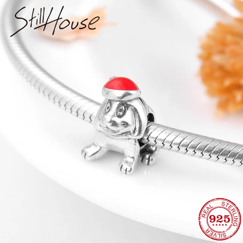 Authentic 925 Sterling Silver Animal Bead Charm Christmas dog Beads Fit Women Pandora Bracelet Bangle Diy Jewelry Making
Authentic 925 Sterling Silver Animal Bead Charm Christmas dog Beads Fit Women Pandora Bracelet Bangle Diy Jewelry Making