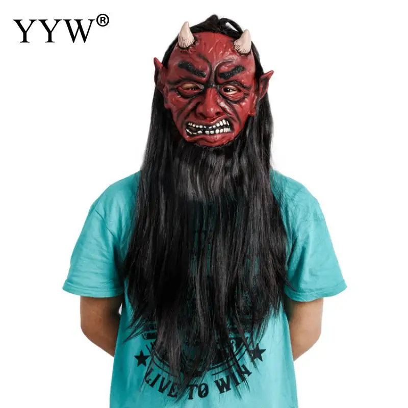 1pc Halloween Latex Scary Mask Demon Horror Mask With Long Wig For Masquerade Mascaras Halloween Costume Festival Party Supplies
1pc Halloween Latex Scary Mask Demon Horror Mask With Long Wig For Masquerade Mascaras Halloween Costume Festival Party Supplies