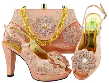 Peach Color Italian Shoe with Matching Bags High Quality African Shoe and Bag Set for Party In Women Nigerian Shoes MM1074
Peach Color Italian Shoe with Matching Bags High Quality African Shoe and Bag Set for Party In Women Nigerian Shoes MM1074